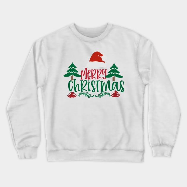 Merry Christmas Shirt - Christmas Gift, Holiday Shirt, Merry Christmas Tee, Cute Christmas Tree Shirt, Christmas Party Tshirt, Gift for Her Crewneck Sweatshirt by ArtisticNomi